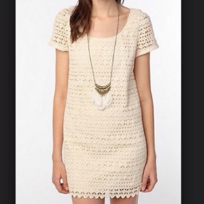 Anthropologie Staring At Stars Crochet Knit Dress